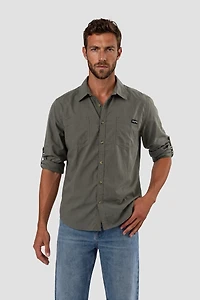 Button Up Casual Shirt - Green