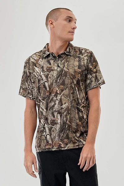 Canada Work Gear Camo Print Collared Polo Shirt