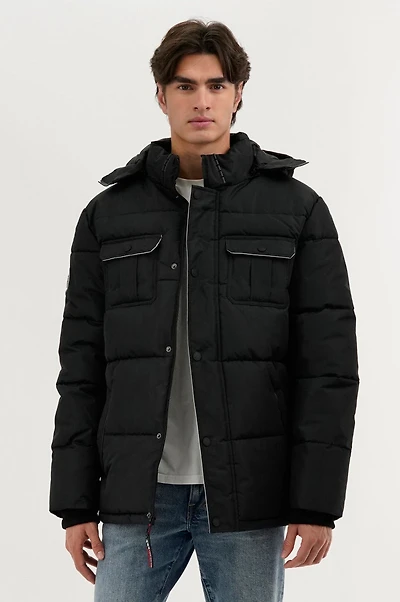 Canada Weather Gear Quilted Puffer Parka Jacket