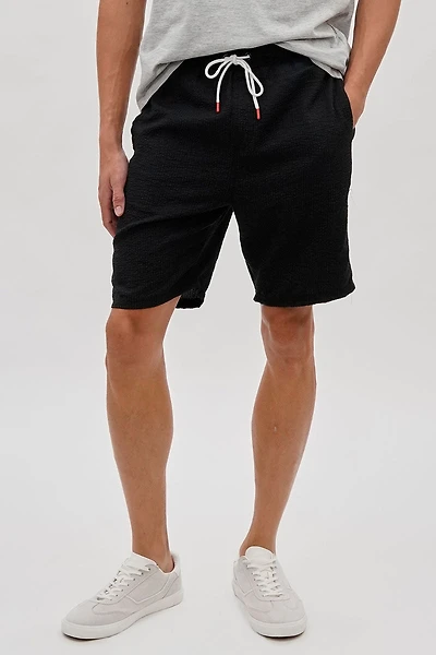 Canada Weather Gear Vintage Textured Tie Waist Shorts