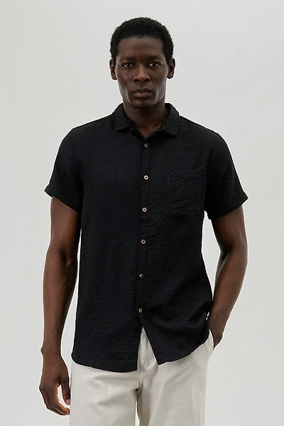 Canada Weather Gear Vintage Textured Button Up Casual Shirt