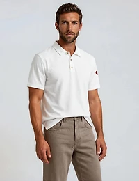 Short Sleeve Tech Polo - White