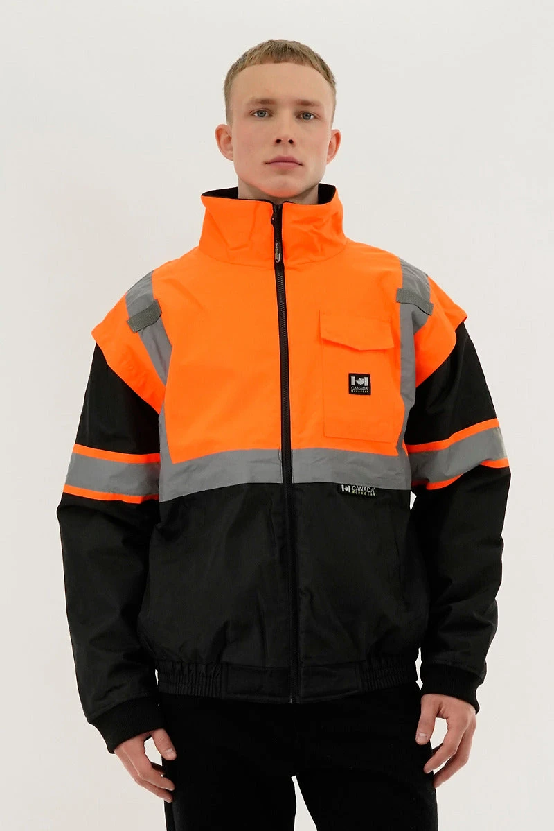 Canada Work Gear Hi-Vis Colour Block Bomber Jacket