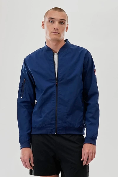 Canada Weather Gear Basic Zip Up Bomber Lightweight Jacket - Navy