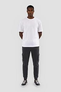 Fleece Cargo Sweatpants - Stone