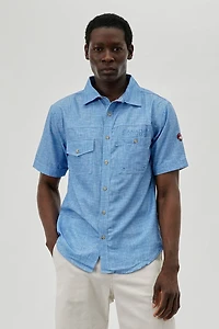 Canada Weather Gear Short Sleeve Button Up Casual Shirt