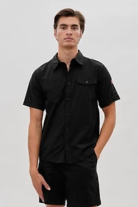 Canada Weather Gear Utility Short Sleeve Casual Shirt