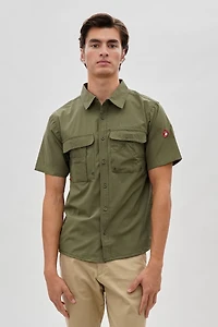Canada Weather Gear Short Sleeve Button Up Casual Shirt