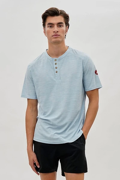 Canada Weather Gear Short Sleeve Henley Tee