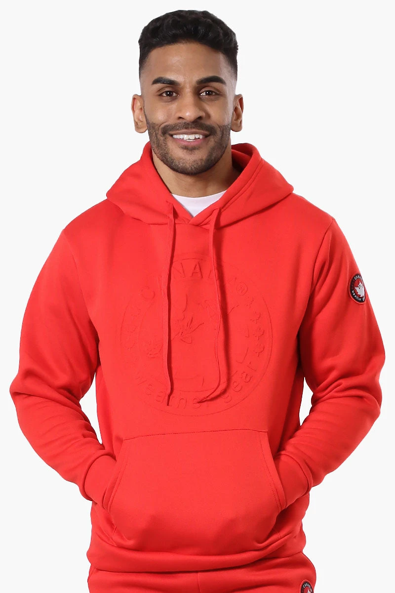Solid Embossed Logo Hoodie