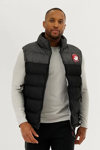 Canada Weather Gear Colour Block Puffer Vest