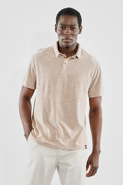 Basic Solid Polo Shirt - Brown