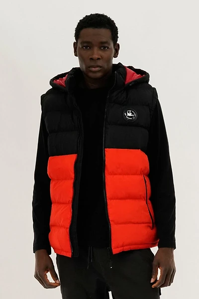 Colour Block Hooded Vest