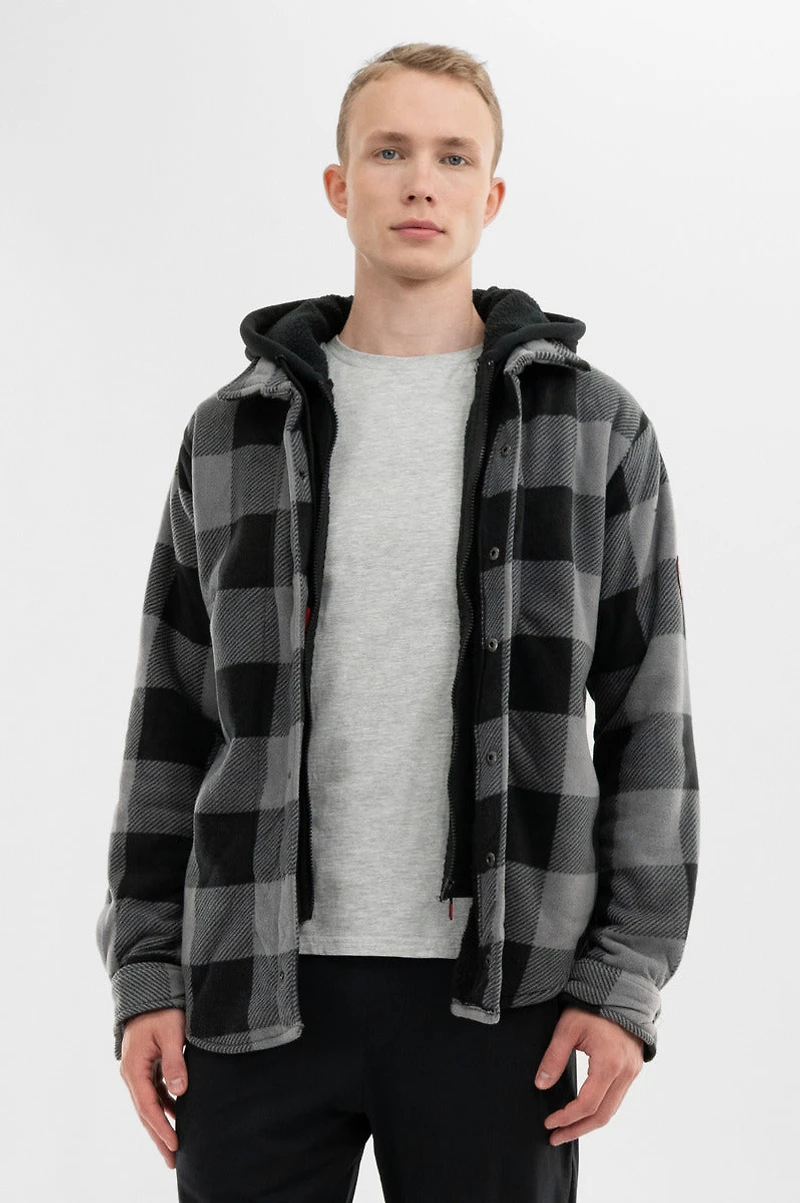 Canada Weather Gear Plaid Sherpa Lined Lightweight Jacket