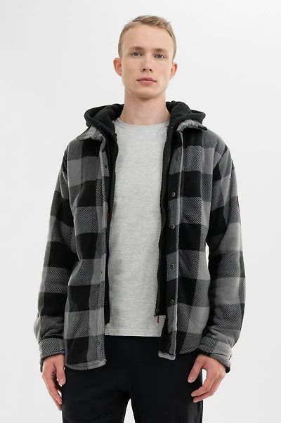 Canada Weather Gear Plaid Sherpa Lined Lightweight Jacket