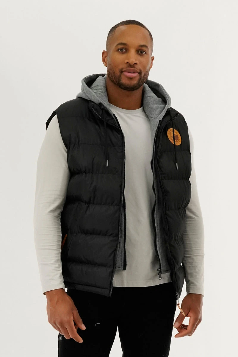 Canada Weather Gear Hooded Puffer Vest