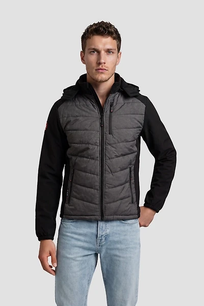 Lightweight  Zip-Up Jacket - Grey