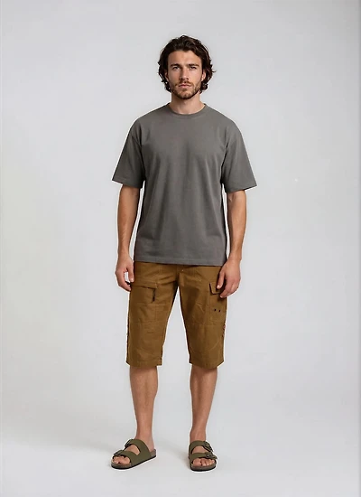 Long Ripstop Shorts - Brown