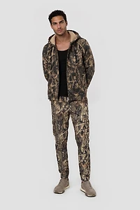 Cargo Camo Sweatpants - Olive