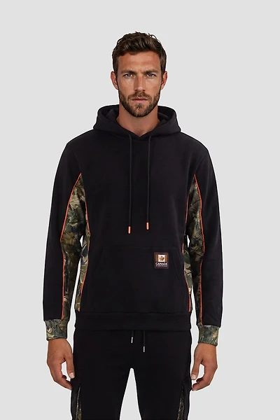 Long Sleeve Camo Print Hoodie