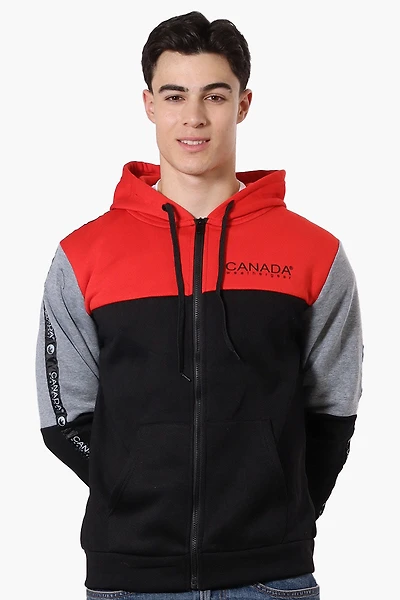 Canada Weather Gear Colour Block Sleeve Detail Hoodie