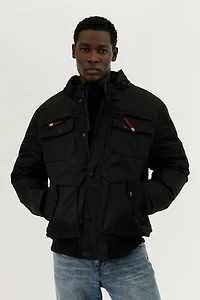Canada Weather Gear Puffer Bomber Jacket