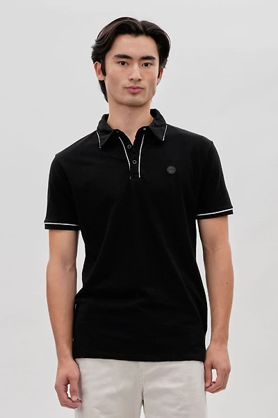 Canada Weather Gear Travel Collection Piping Detail Polo Shirt