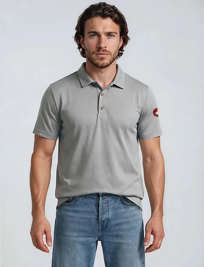 Short Sleeve Tech Polo - Grey