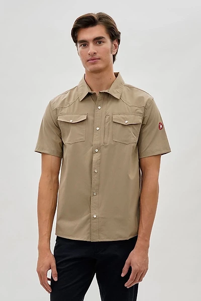 Canada Weather Gear Short Sleeve Snap Button Casual Shirt