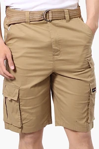 Canada Weather Gear Adventure Bound Belted Cargo Pocket Shorts