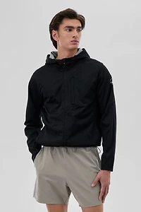 Canada Weather Gear Hooded Zip Up Lightweight Jacket - Black