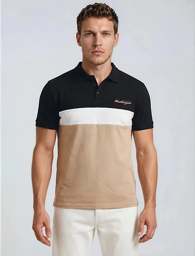 Classic Colourblock Polo