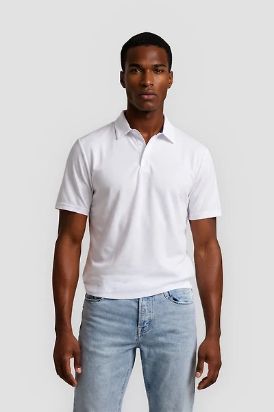 Short Sleeve Polo Shirt - White