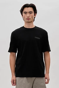Logo Print Tee - Black