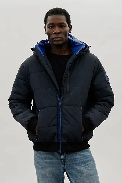 Oppenheimer Hooded Puffer Bomber Jacket