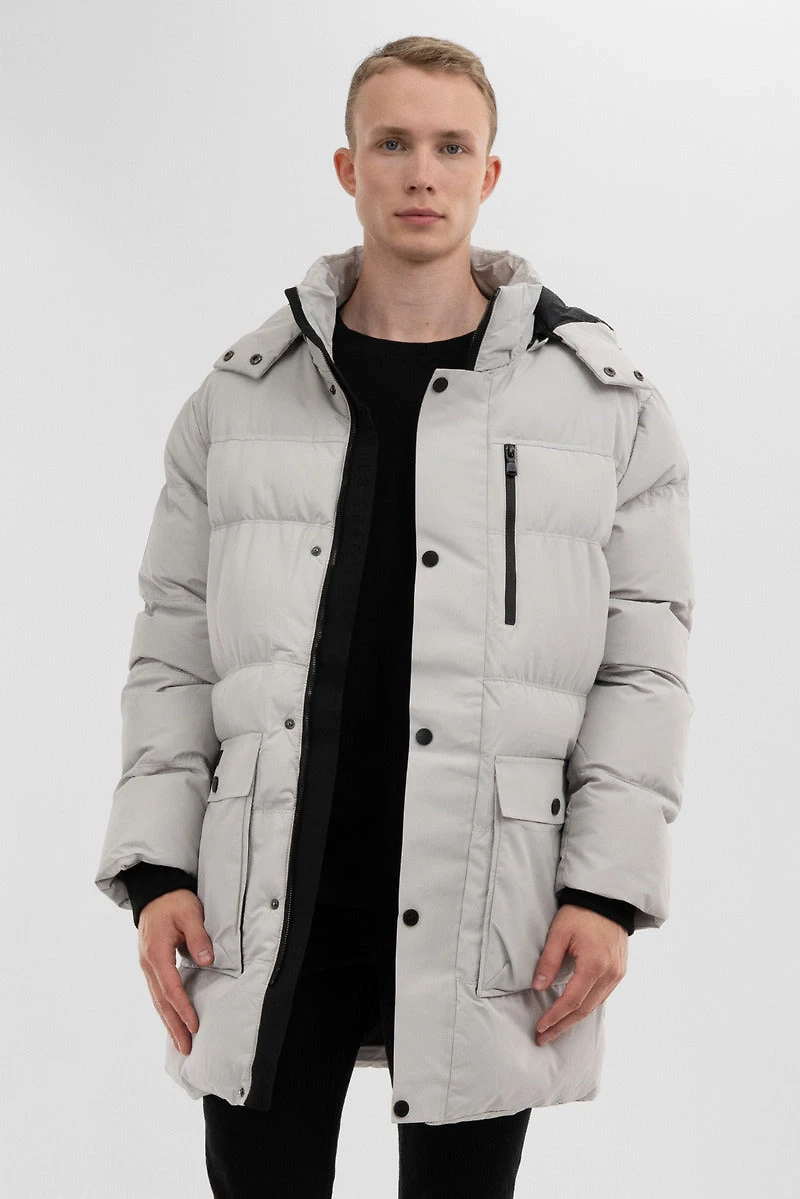 Canada Weather Gear Puffer Parka Jacket - White