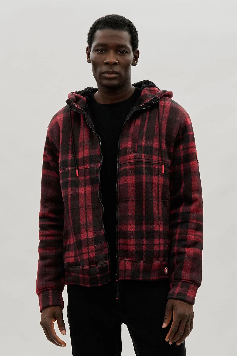 Hooded Sherpa Lined Lightweight Jacket