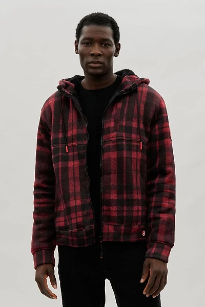 Hooded Sherpa Lined Lightweight Jacket