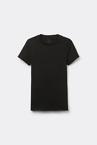 Stretch Superior Cotton Short Sleeve Top