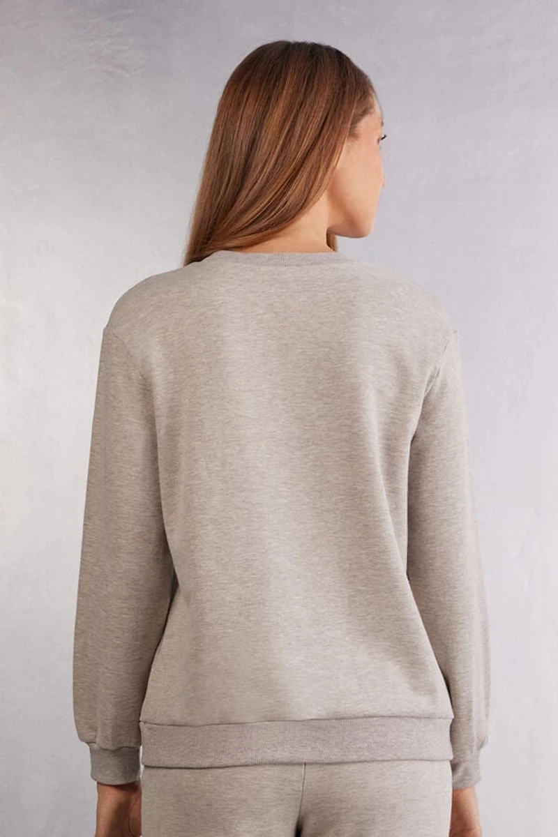 Soft Chevron Long Sleeve Top