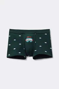 Après-Ski Ski Mask Print Superior Cotton Boxers