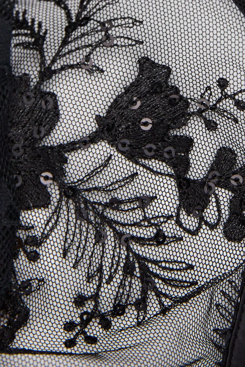 Couture de Nuit Long Sleeve Lace Bodysuit