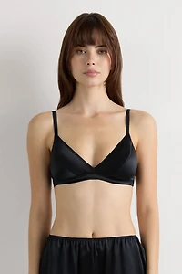 Emma Refined Everyday Bralette Triangle Bra Silk