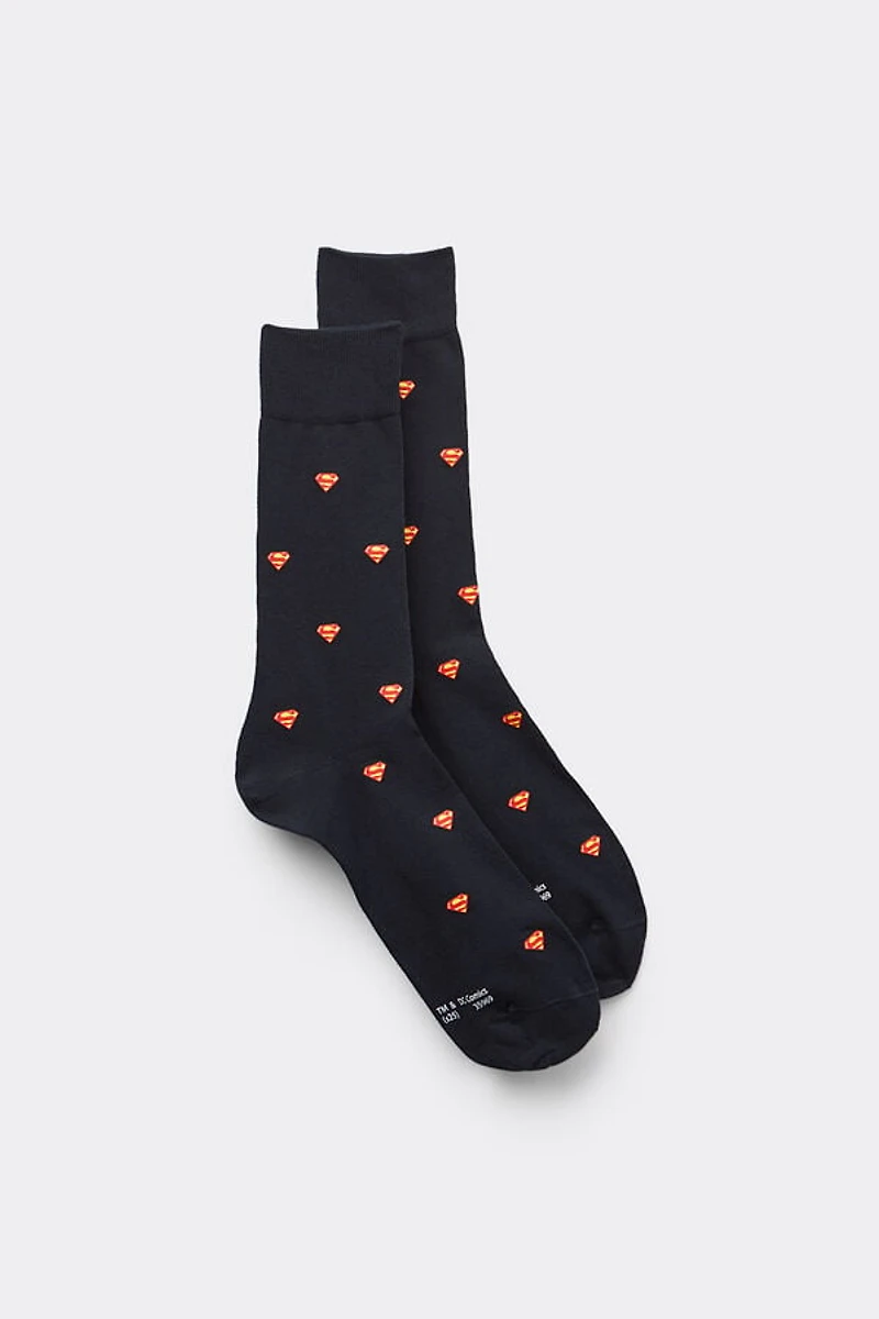 DC Comics Superman Cotton Crew Socks