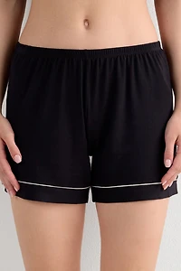 Modal Shorts with Contrast Trim