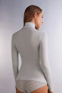 Modal Cashmere Ultralight High-Neck Top