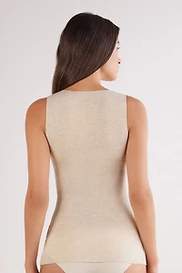 Modal Cashmere Ultralight Wide-Shoulder Top