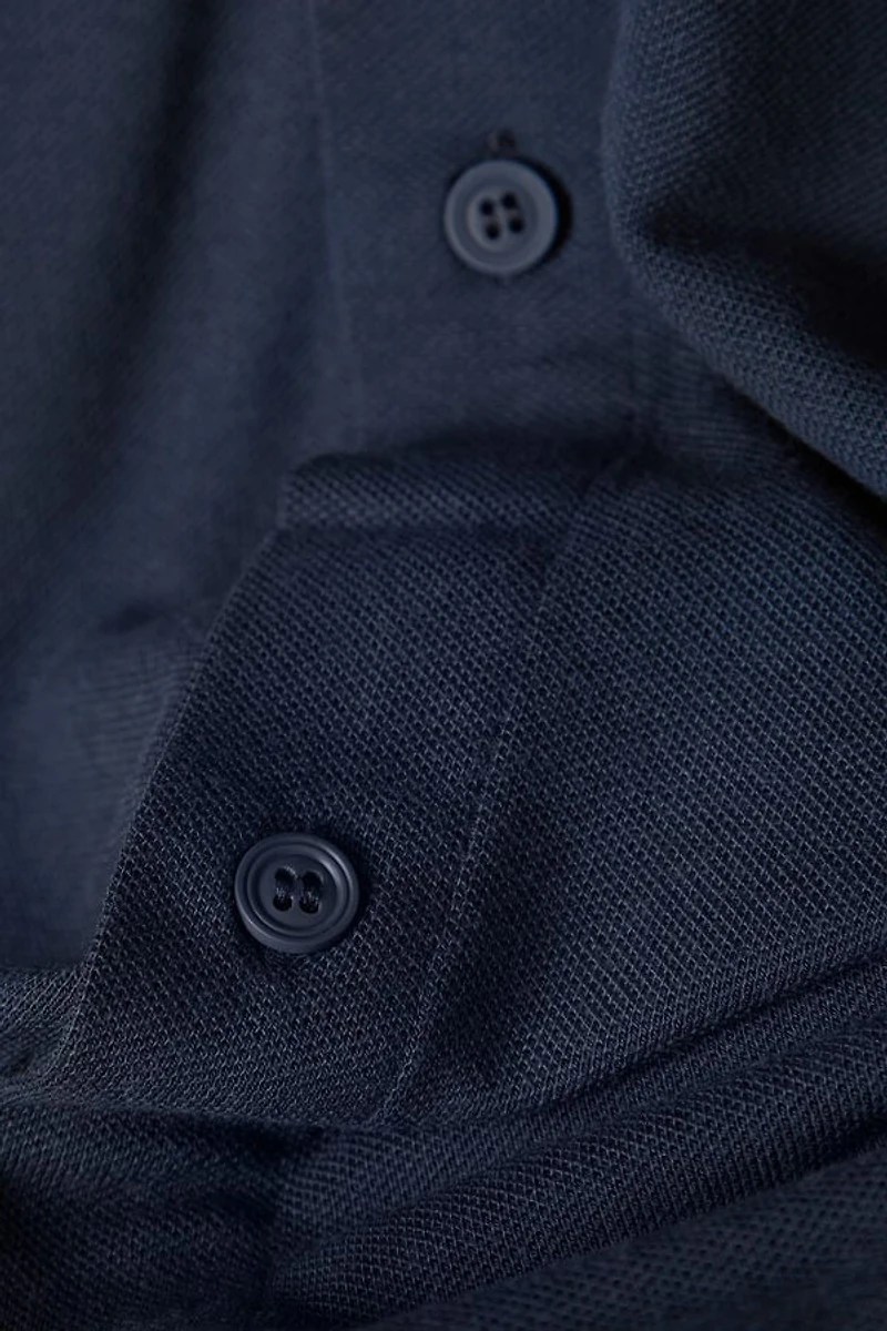 Modal and Silk Piqué Shirt