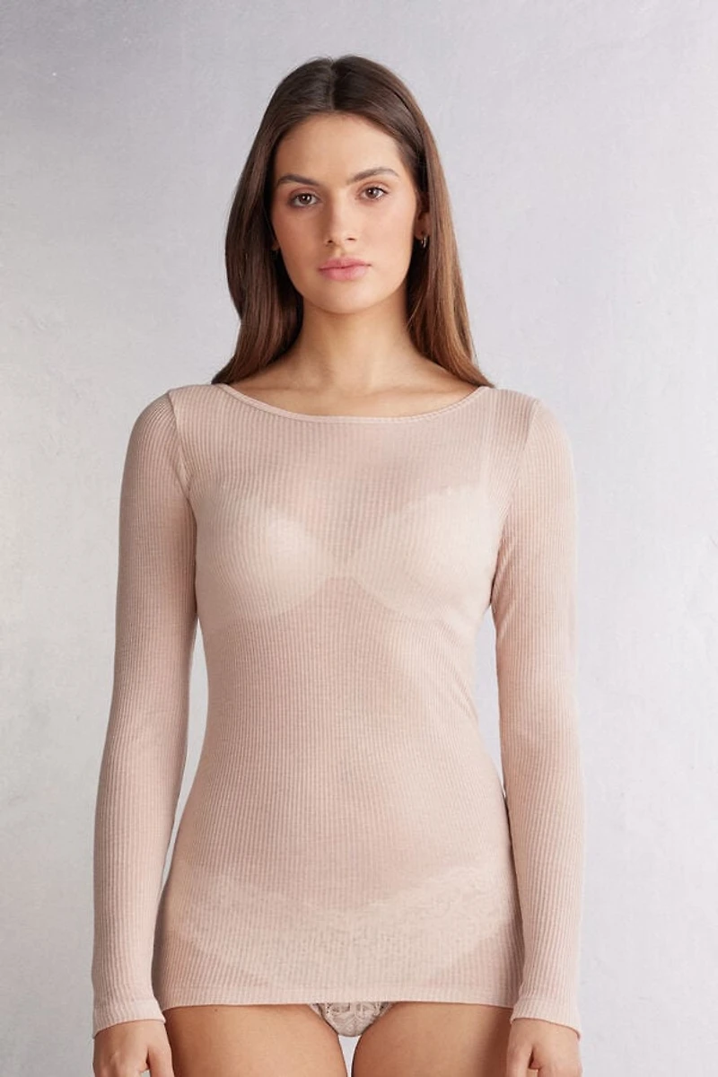 Ultranatural with Cashmere Long Sleeve Top