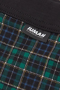 Blue/Green Check Print Superior Cotton Boxers